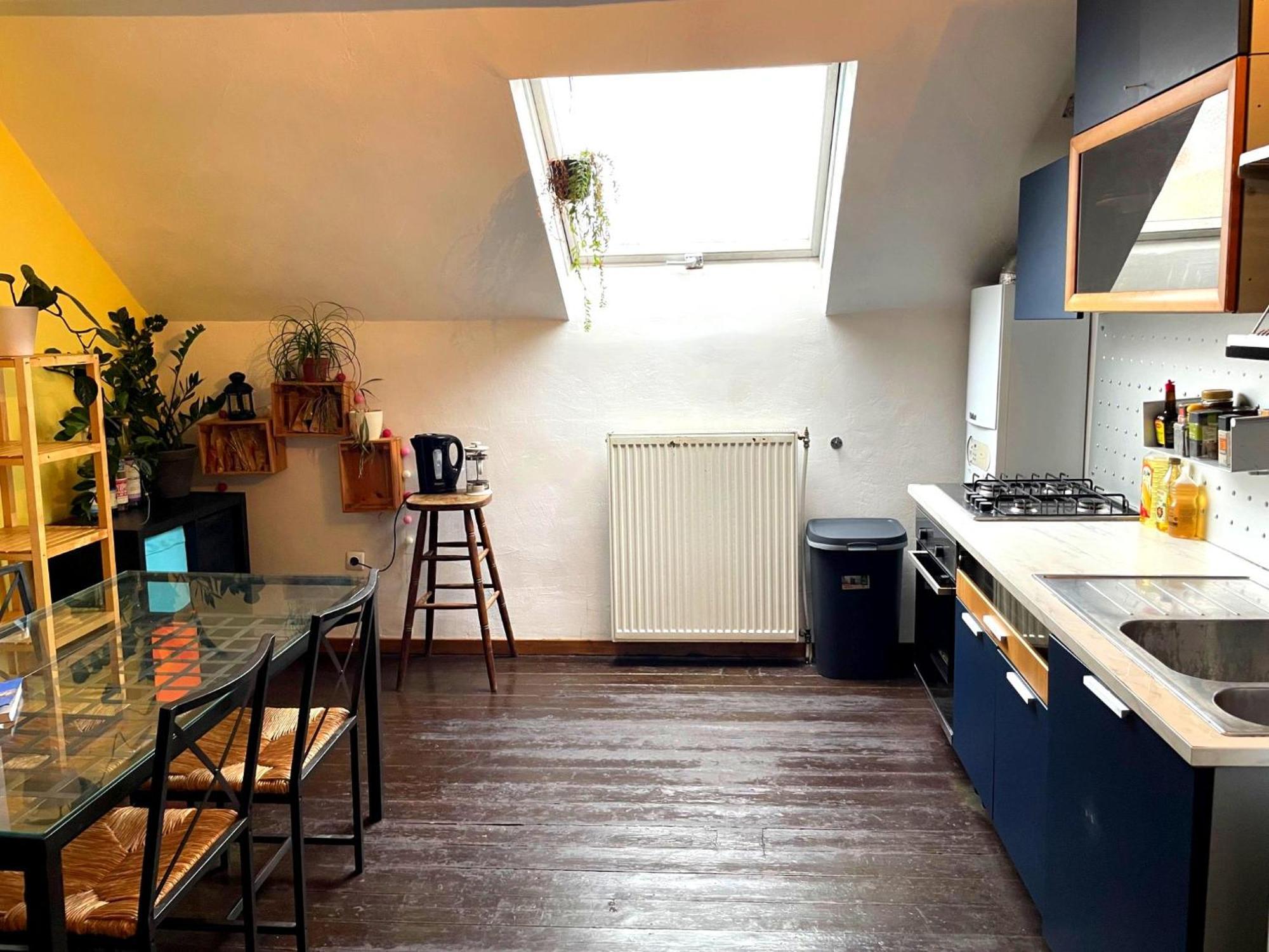 Ferienwohnung Cozy Duplex A Saint-Gilles Brüssel Exterior foto